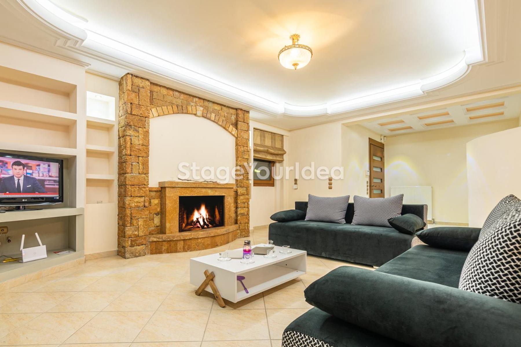 Luxury Appartment, Only 7 Minutes From Thessaloniki Airport And 15 Minutes From City Center ,For 8-23 People Also For Gatherings And Parties Neon Rysion Luaran gambar