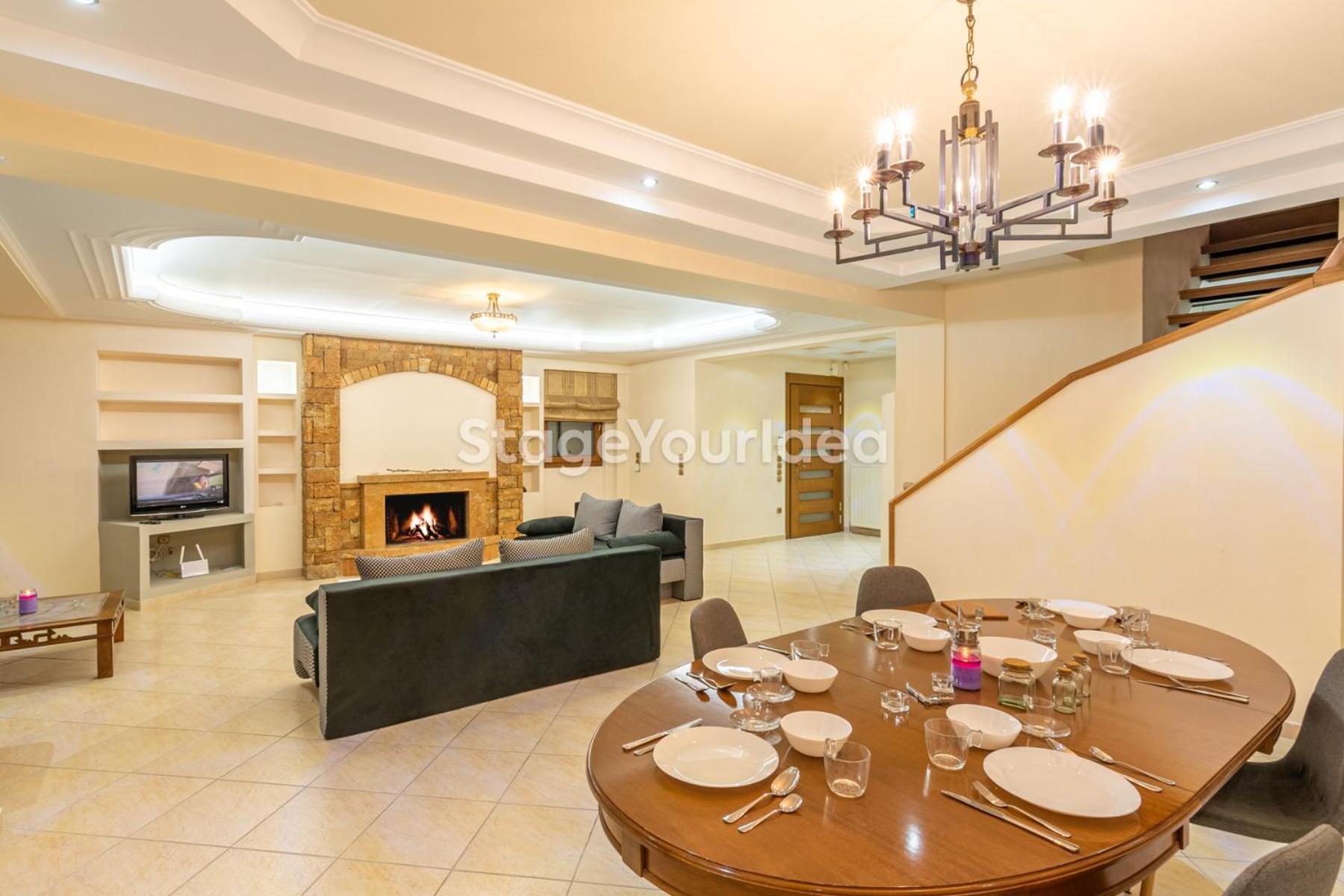 Luxury Appartment, Only 7 Minutes From Thessaloniki Airport And 15 Minutes From City Center ,For 8-23 People Also For Gatherings And Parties Neon Rysion Luaran gambar
