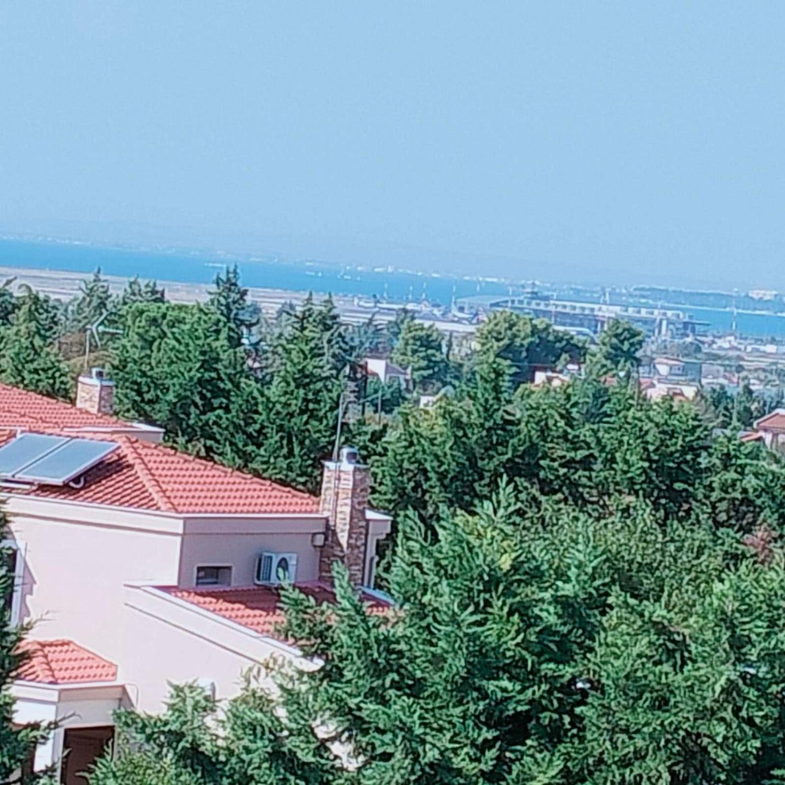Luxury Appartment, Only 7 Minutes From Thessaloniki Airport And 15 Minutes From City Center ,For 8-23 People Also For Gatherings And Parties Neon Rysion Luaran gambar